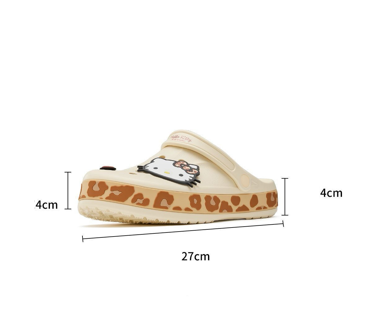 Hello Kitty Leopard-print Clogs Slip on Water Casual Sandal Shoes