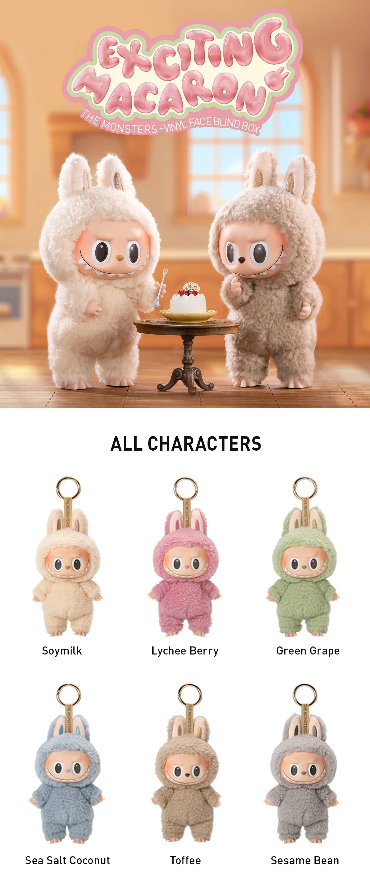 Labubu THE MONSTERS Exciting Macaron Vinyl Face Blind Box