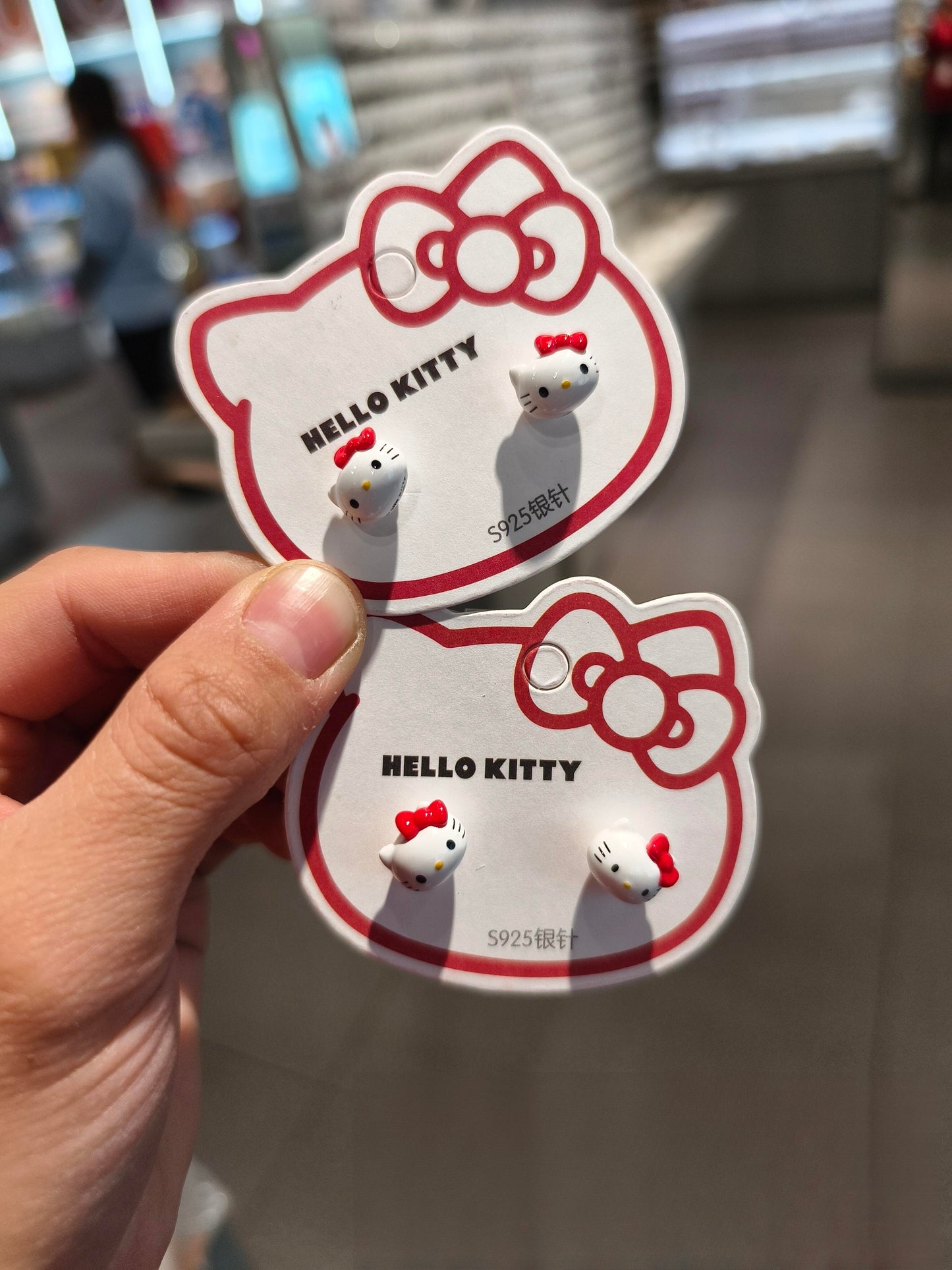 Hello Kitty Charm Stud Pendant Earrings(2pcs)