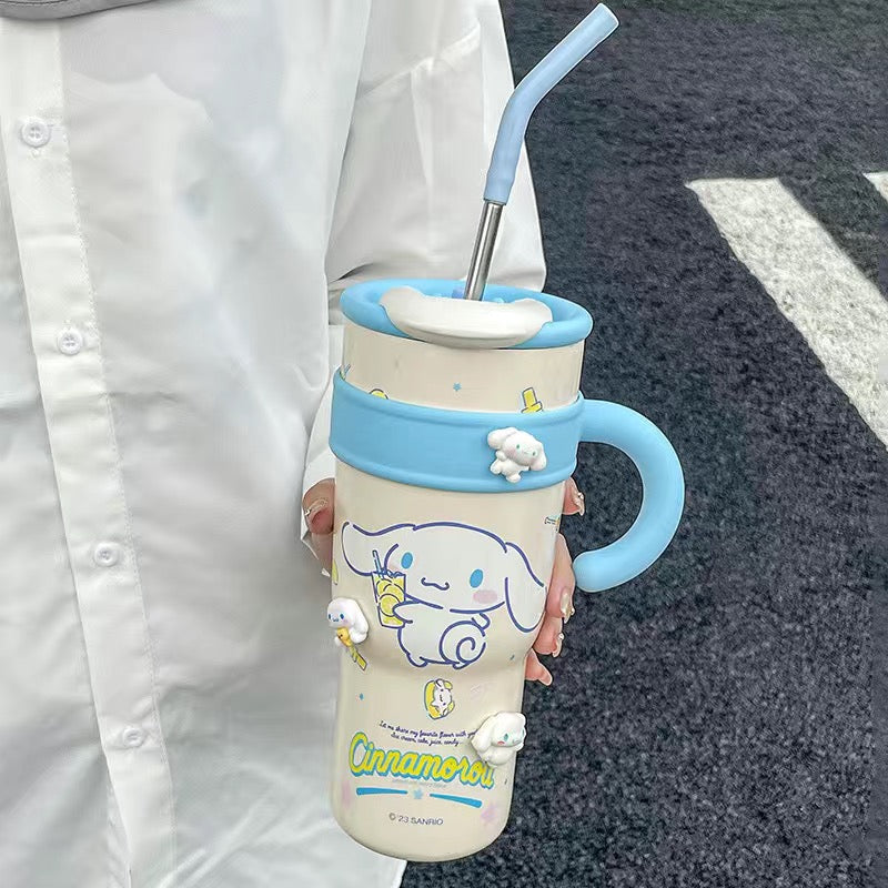 KT Vacuum Insulated Stainless Steel Travel Tumbler with Splash-Proof Lid, Includes Reusable Plastic Straw and Fits in Car Cup Holders