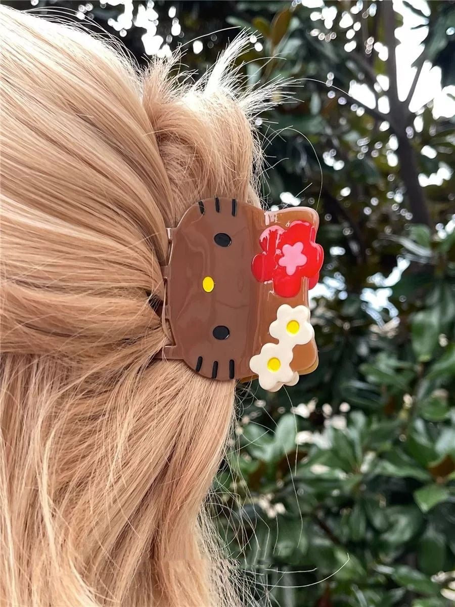 Tan KT Hair Clip Hair Pin Vance clip Hair Accessories|2 Count (Pack of 1)