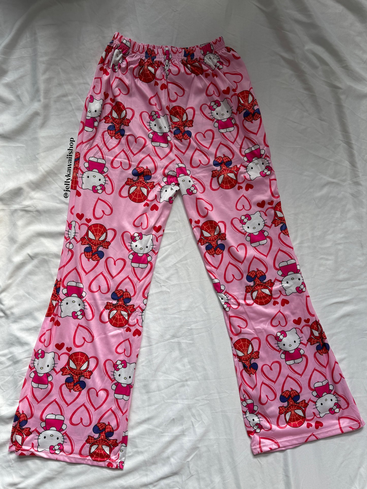 Hellokitty Spiderman Pajama Pants Sleepwear