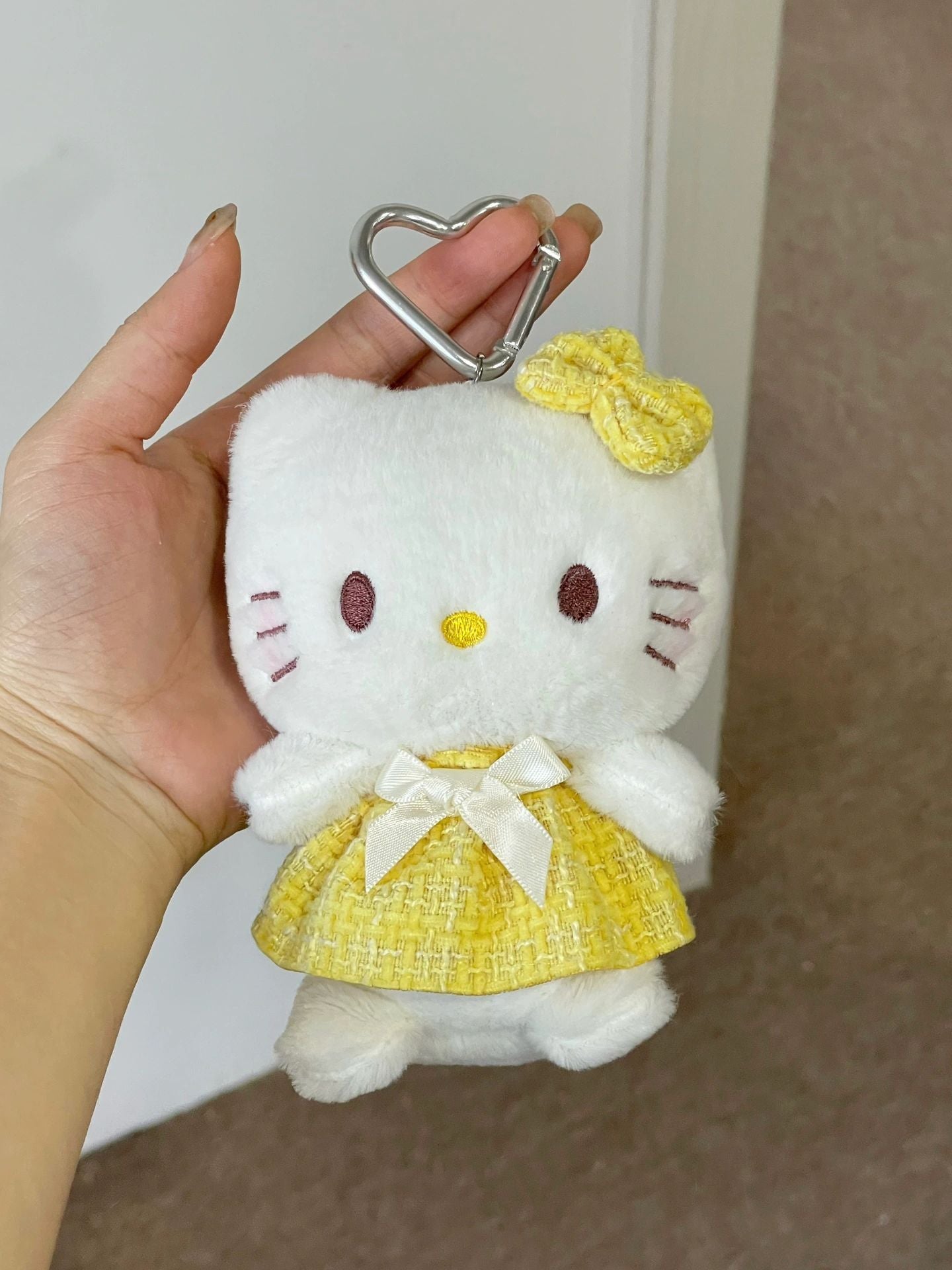 Pink Skirt hellokitty plush keychain