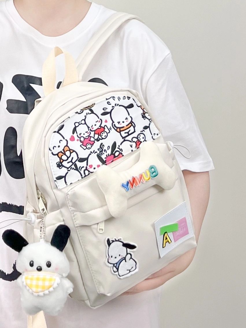 Pochacco Kawaii Backpack School Backpack Cute Aesthetic Backpack