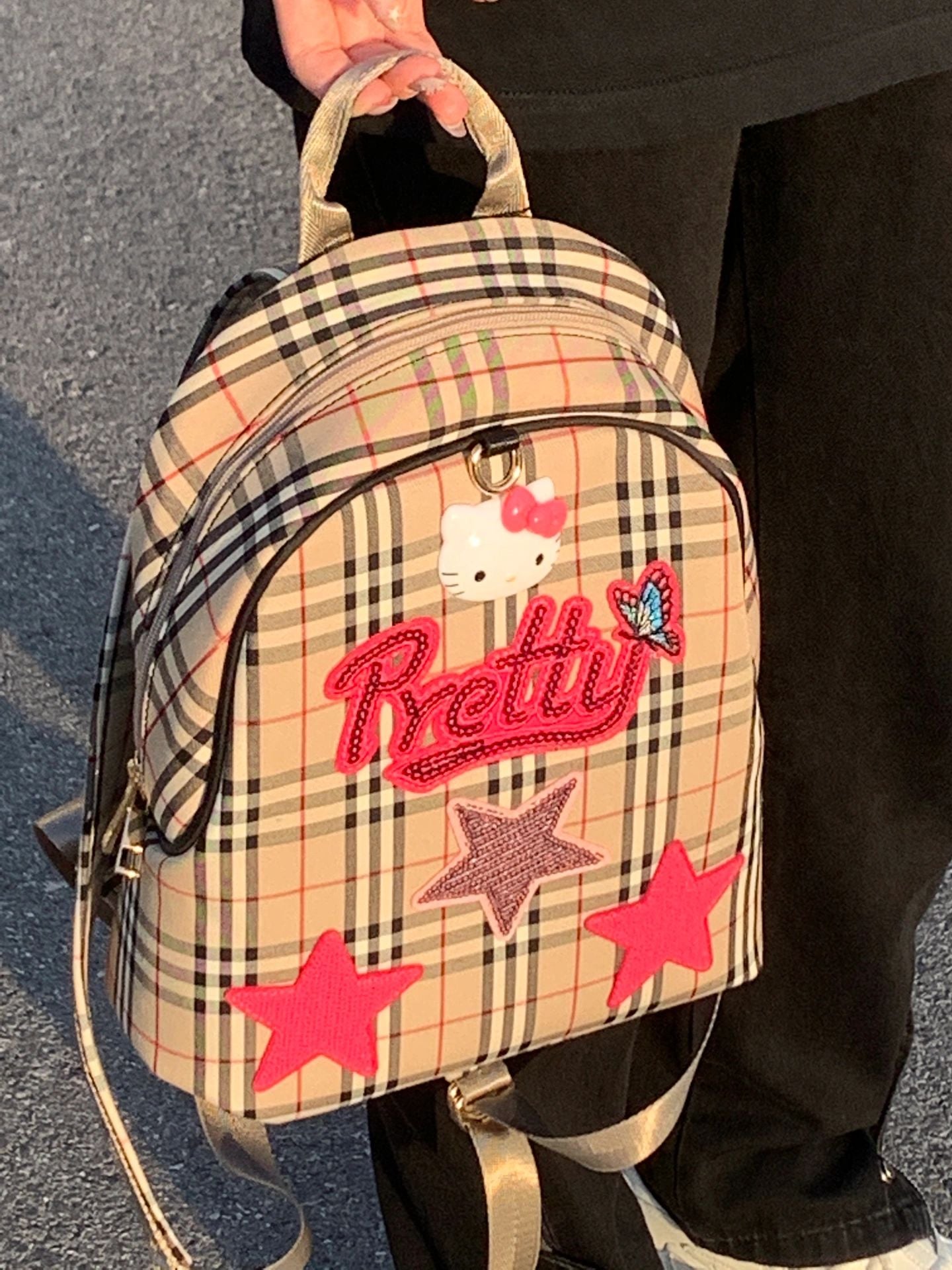 Hellokitty Backpack Laptop Bag Lightweight Cute Backpack with Large Capacity Comfortable Straps Travel Outdoor