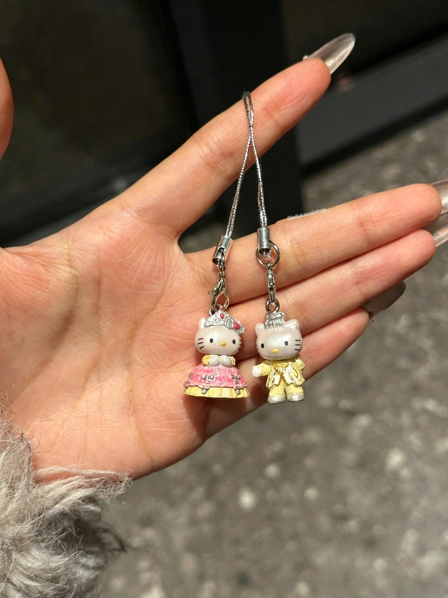 HelloKitty & Danie Couples' Wedding Keychain Charms