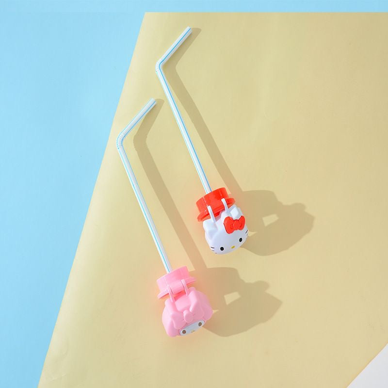 Sanrio Hello Kitty Water Bottle Cap with Straw