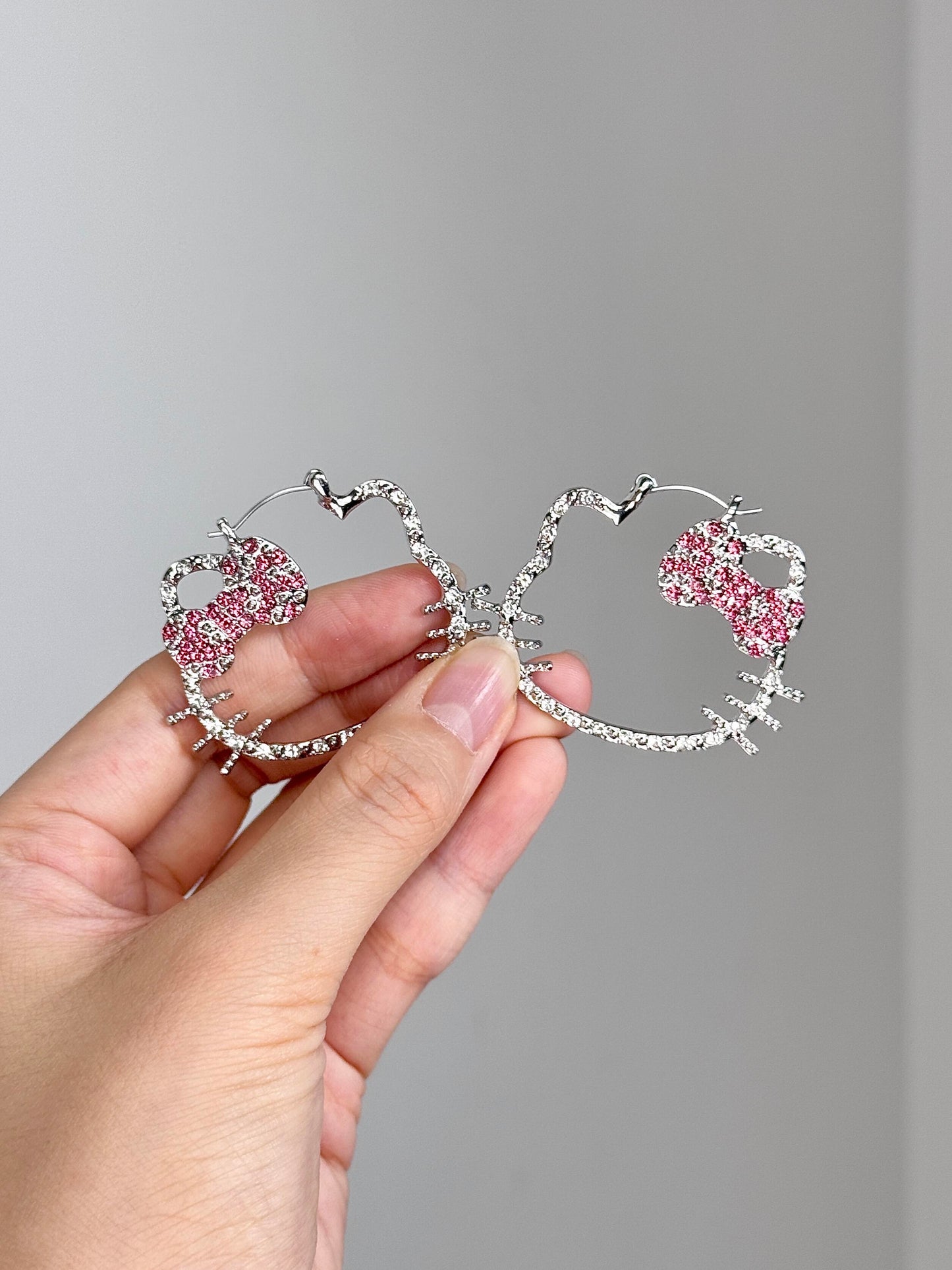 HelloKitty Sparkle Skeleton Earrings 2PCS