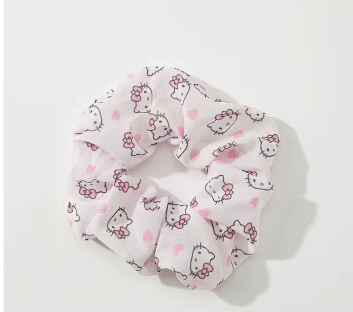 Sanrio Hair Scrunchies Kawaii Hair Scrunchy Ponytail Holder Hair Ties Accessories for Women and Girls