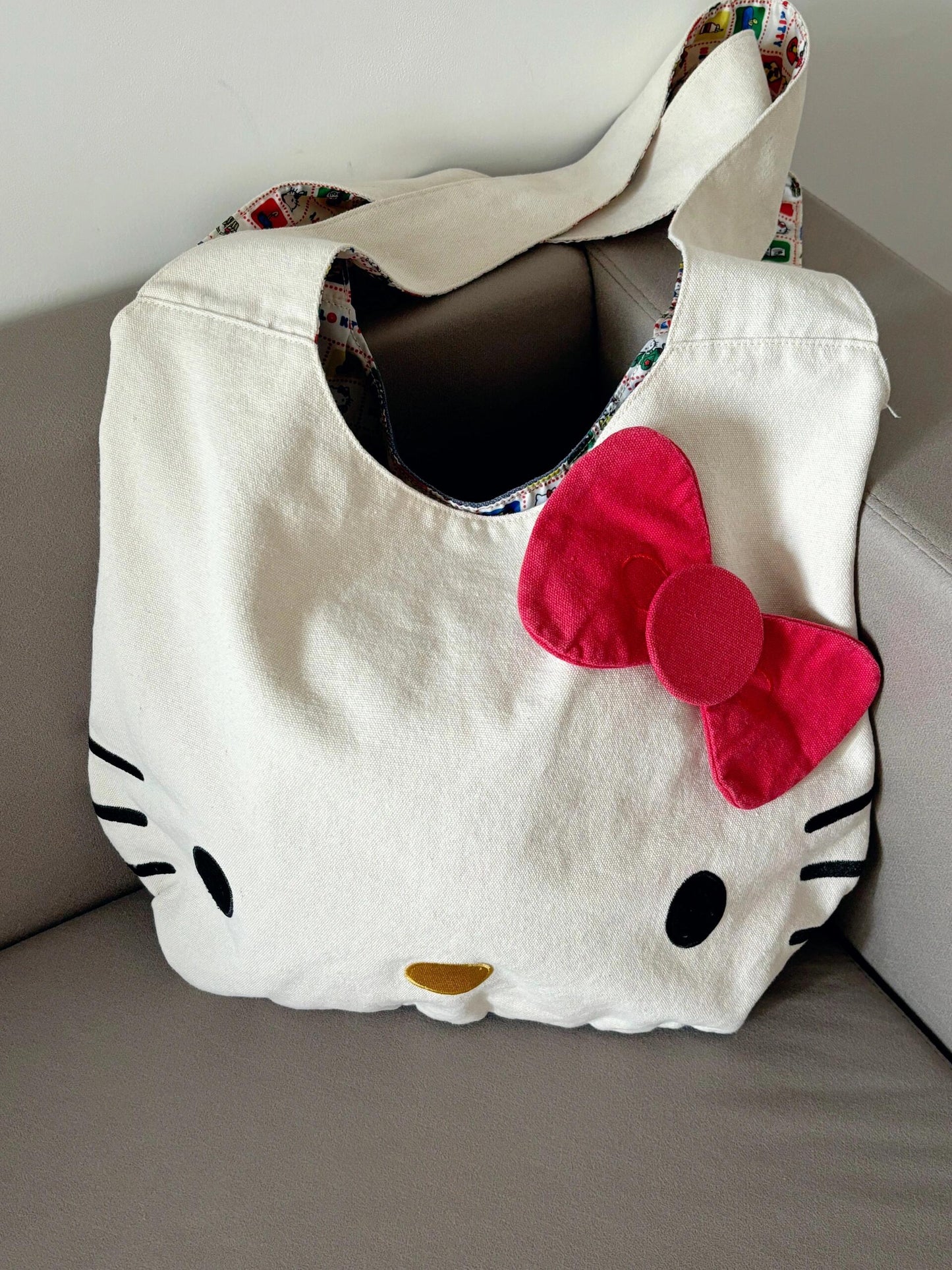 Hellokitty Tote Bag Shopping Bag Gym Bag Cat Lunch Bag