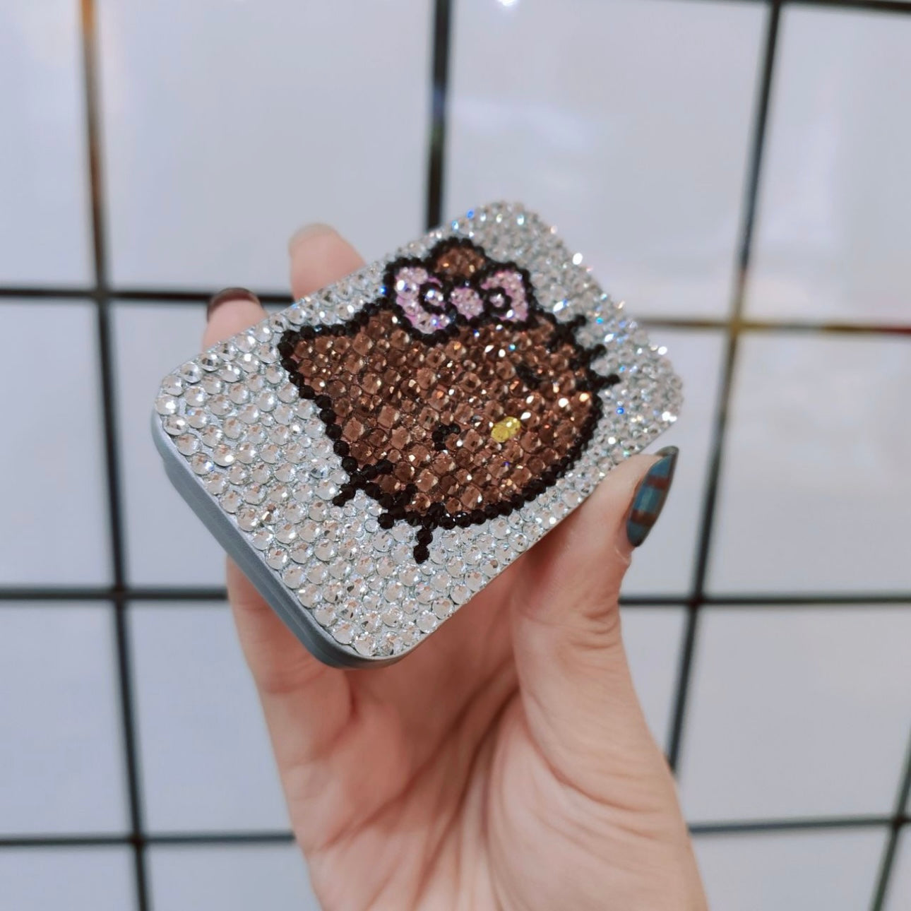 Hellokitty Handmade Rhinestone Iron Box