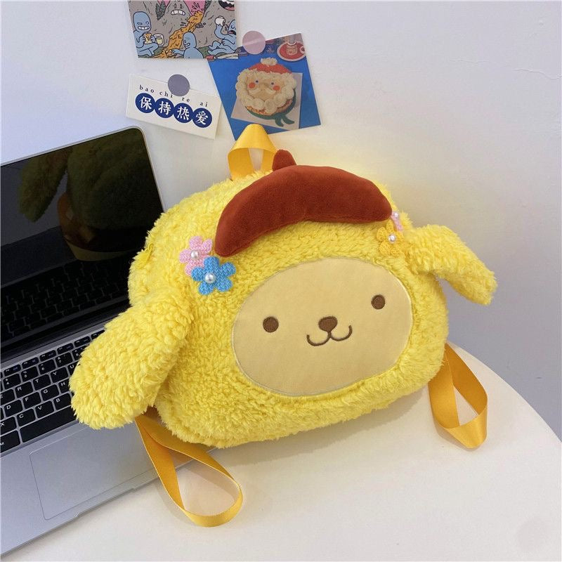 Sanrio Cute Cartoon Plush Backpack Anime Kawaii Bag