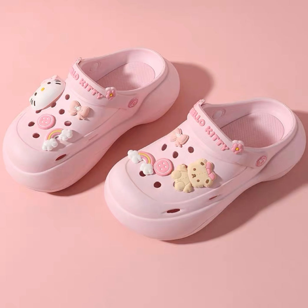 Sanrio Clogs Platform Shoes Sandal Casual Summer for Woman
