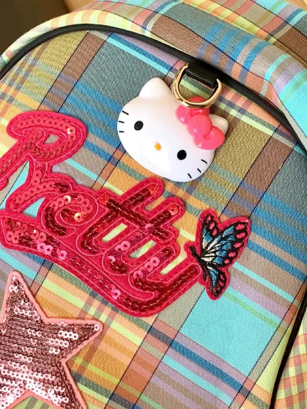 Hellokitty Backpack Laptop Bag Lightweight Cute Backpack with Large Capacity Comfortable Straps Travel Outdoor