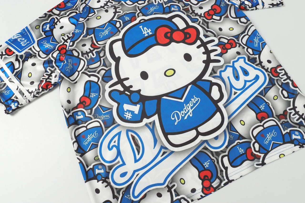 Hellokitty Cute Baseball Jersey Shirts Sports Uniform Summer Loose Short Sleeve Tops T-Shirts