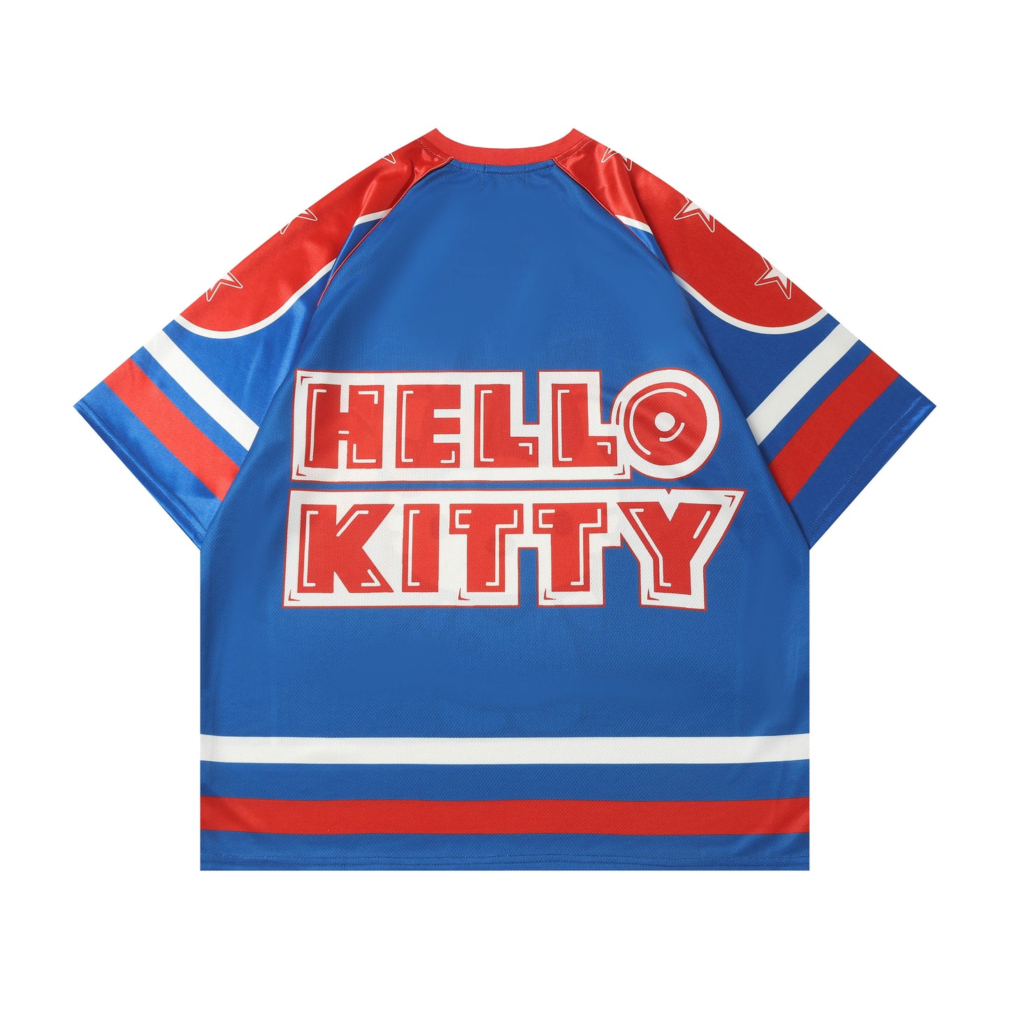 Hellokitty Cute Baseball Jersey Shirts Sports Uniform Summer Loose Short Sleeve Tops T-Shirts