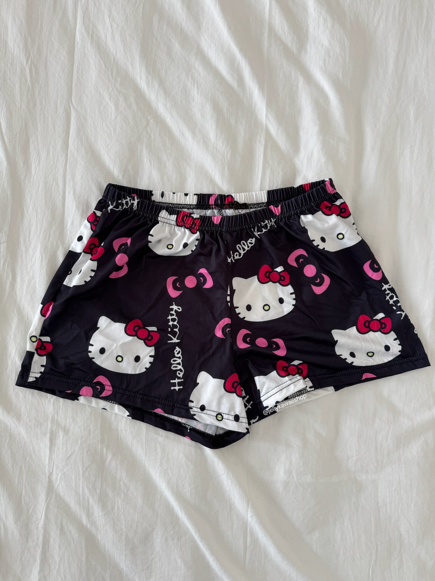 Hellokitty Pajama Shorts Elastic Waist Cute Pj Sleep Lounge Shorts