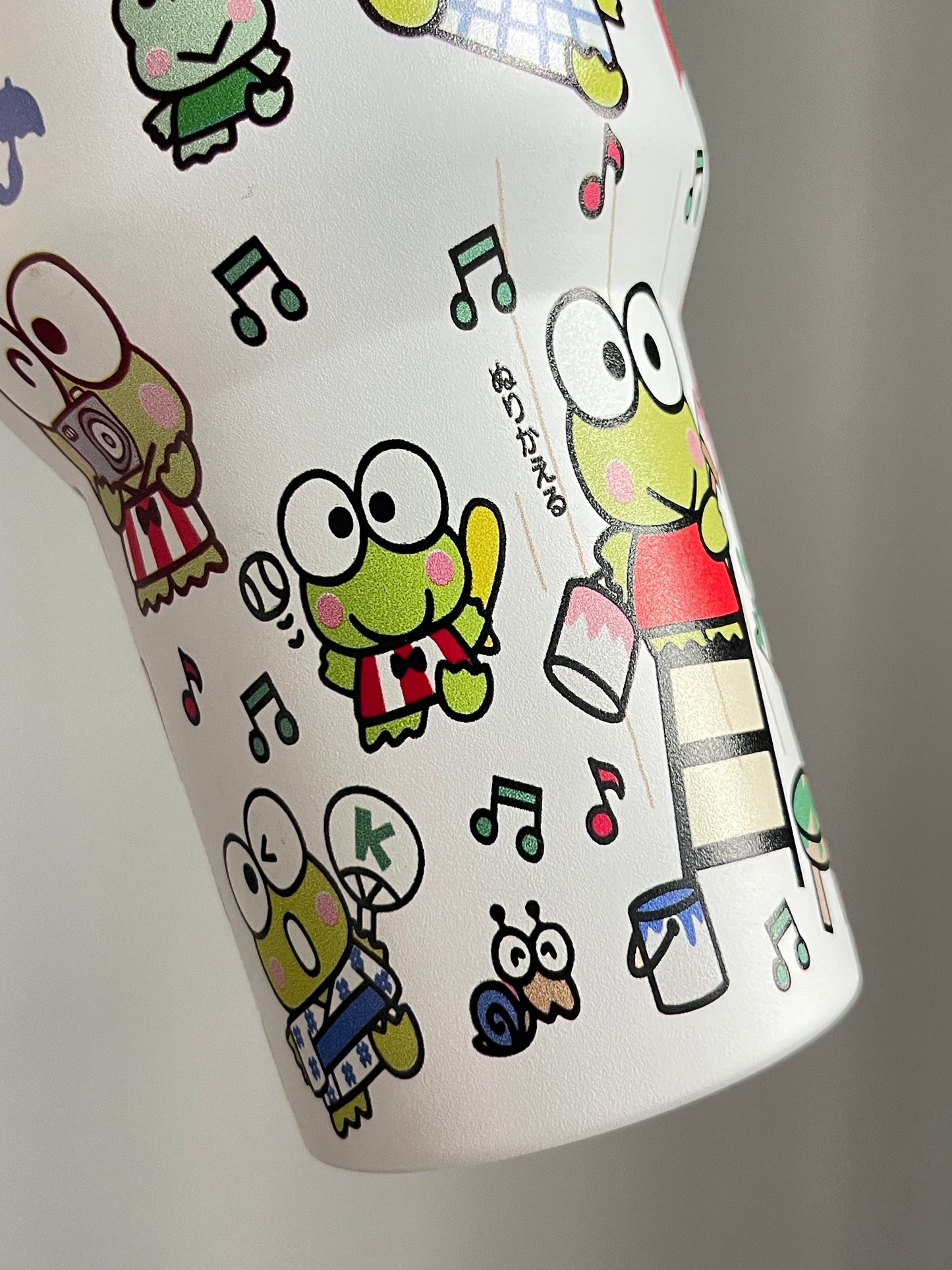 SipSweetie|Keroppi In-Car Insulated Cup 1200 ml Tumbler with Handle Stainless Steel Insulated Cup with Lid #0022