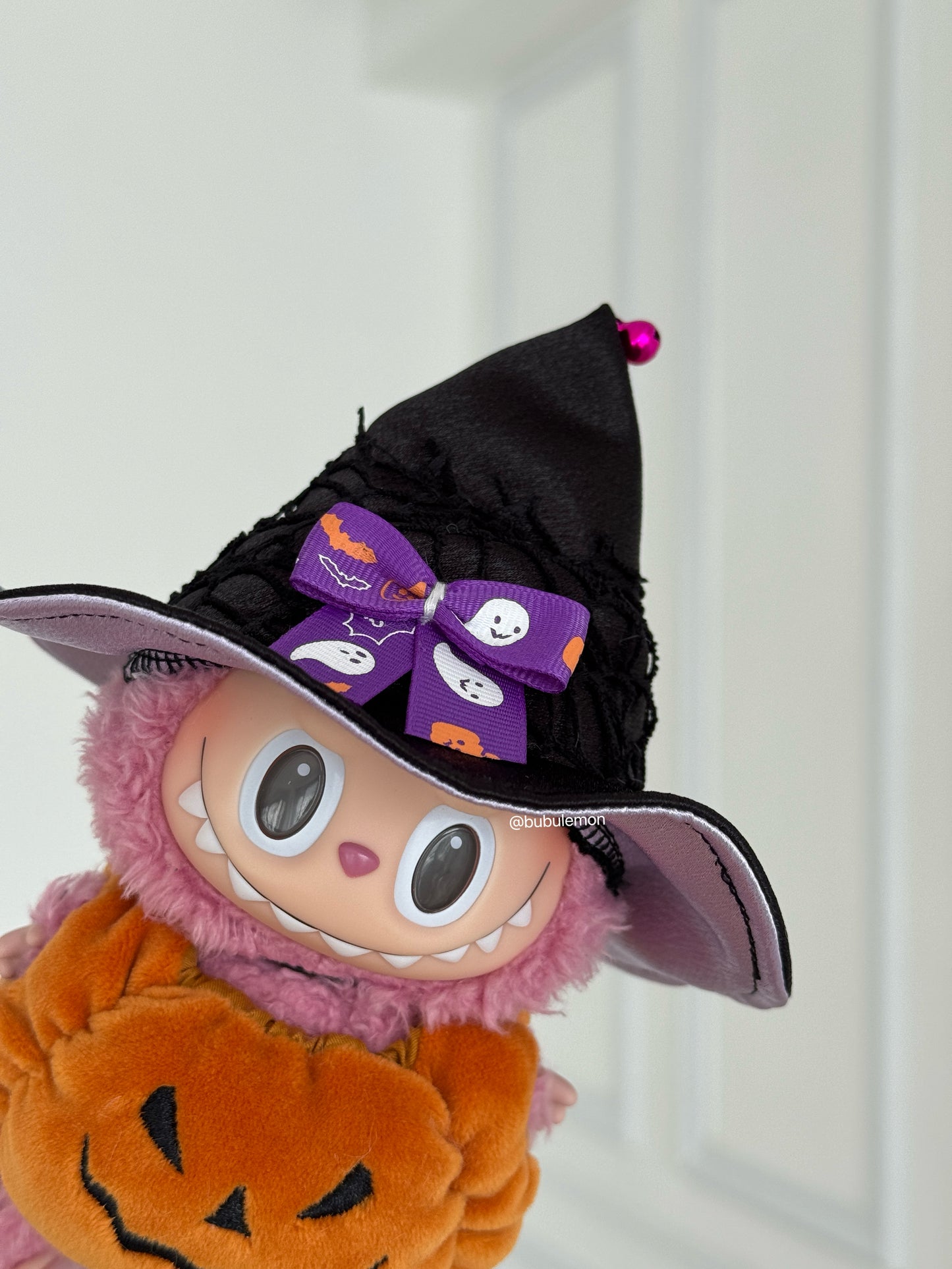 Labubu Halloween Costume Witch Hat Pumpkin Outfit Clothes Set(NO DOLL) Accessories Suit Cute Clothes for Labubu Dress up Unique Style