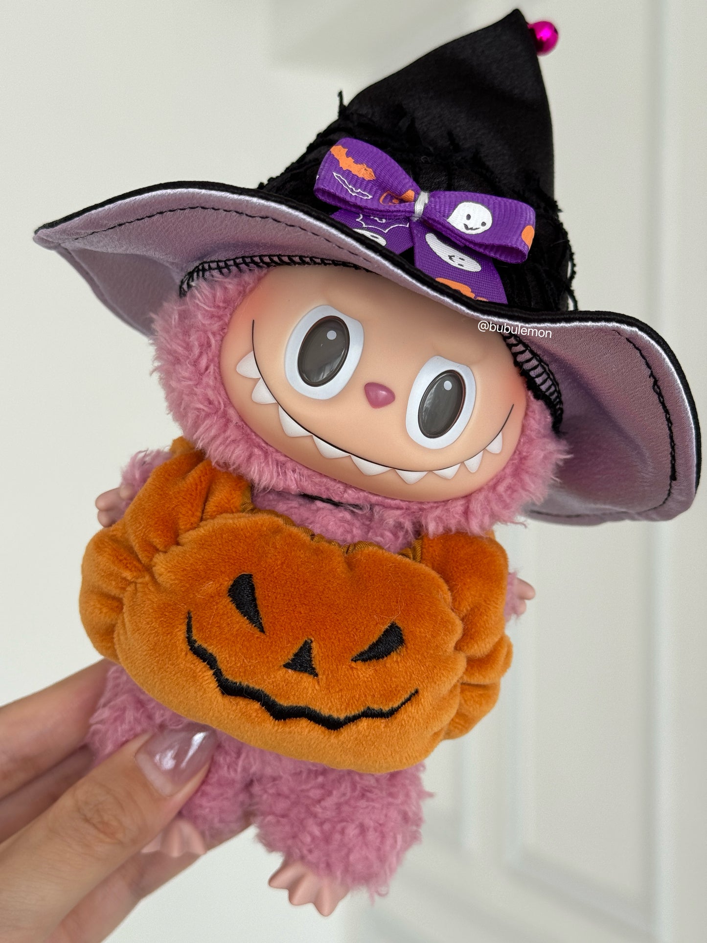 Labubu Halloween Costume Witch Hat Pumpkin Outfit Clothes Set(NO DOLL) Accessories Suit Cute Clothes for Labubu Dress up Unique Style