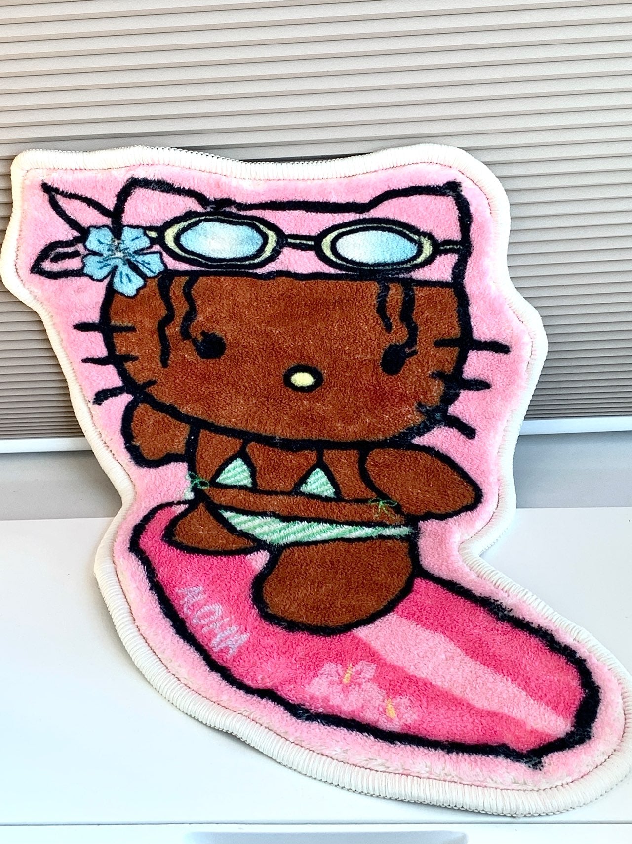 Hellokitty Surf Carpet Cute Bedroom Mat|19.7*20.8 inch