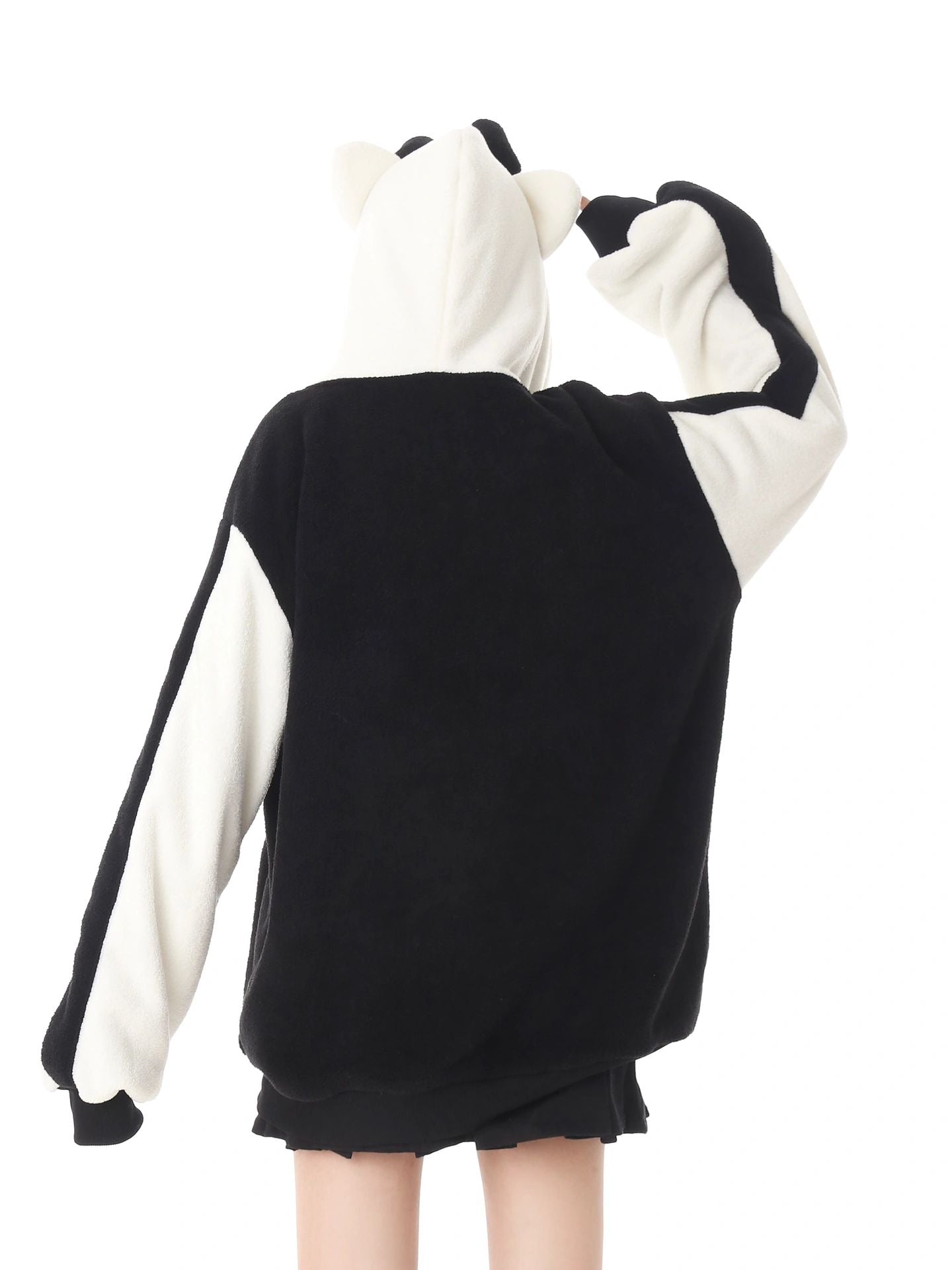 Hellokitty Teddy Jackets Fall Fashion Womens Teddy Coats Fleece Button Down Hooded Tops Warm Winter Outerwear with Pockets