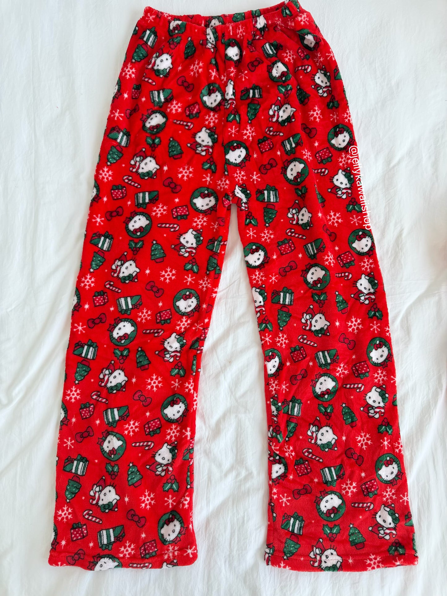 Hellokitty Christmas Pants Pajama Cute Soft Long Bottoms Women Pjs Pj Jammies Gift