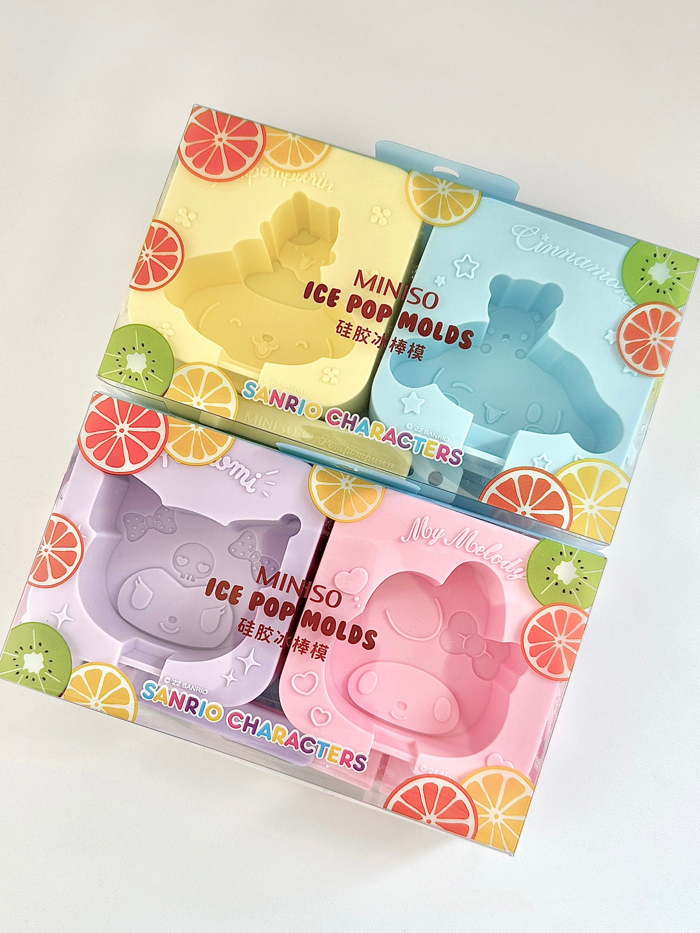 Sanrio Ice Cube Mold, Fun Shape Ice Cube Tray for Drinks Cocktails Ice Coffee, Silicone Ice Mold with Lid