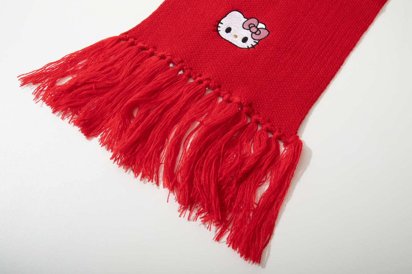 Hellokitty Long Sleeve Crew Neck Comfy Loose Oversized Knitted Pullover Sweater(Scarf Freebie)