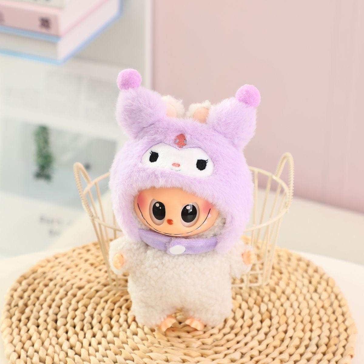 Sanrio Plush Hat Clothing Accessories (NO DOLL) Cute Clothes for Labubu Dress up Unique Style