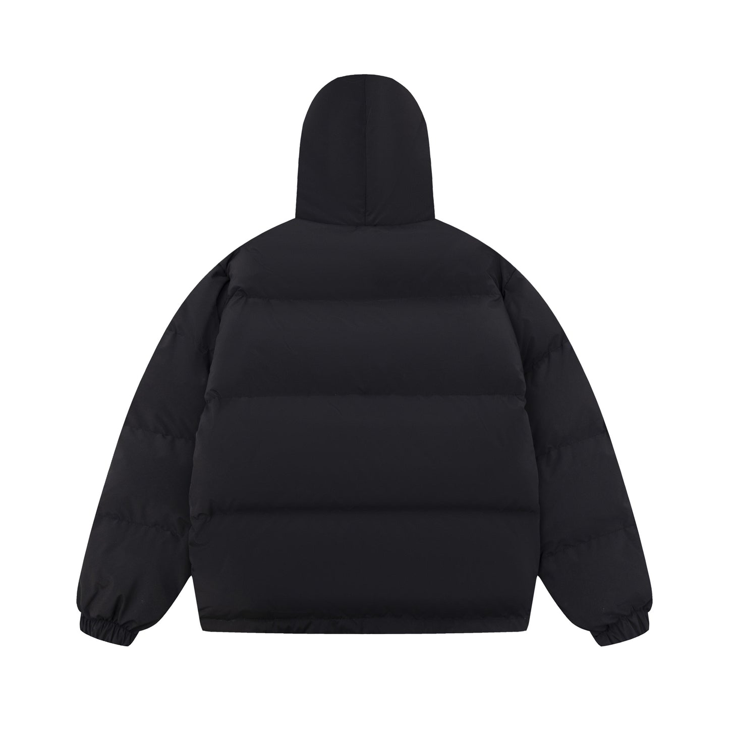 Hellokitty Winter Long Sleeve Zip Hooded Puffer Jacket Pockets Baggy Short Down Coat