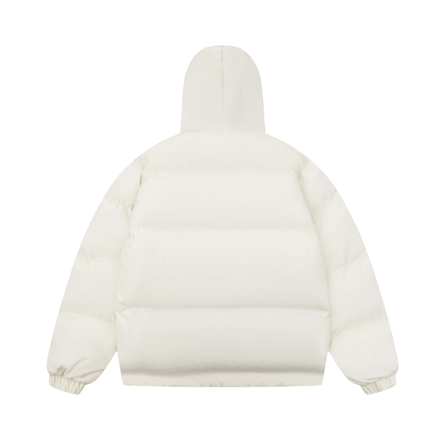 Hellokitty Winter Long Sleeve Zip Hooded Puffer Jacket Pockets Baggy Short Down Coat