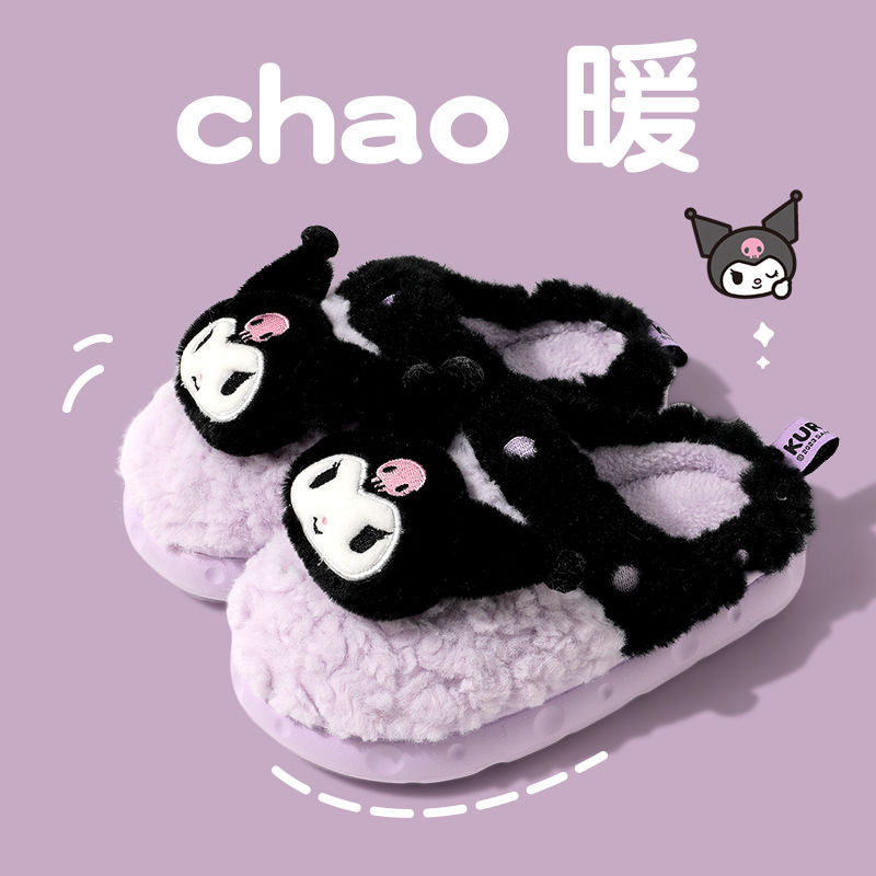 Sanrio Fuzzy Slippers Women Kawaii Slippers for Women House Slippers Cute Slippers