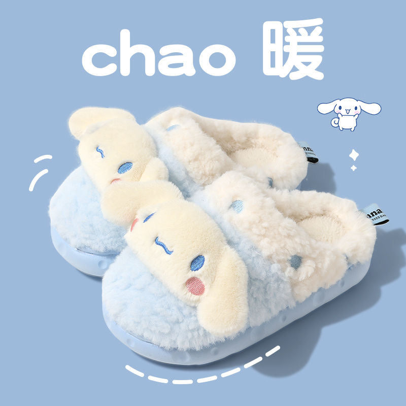 Sanrio Fuzzy Slippers Women Kawaii Slippers for Women House Slippers Cute Slippers