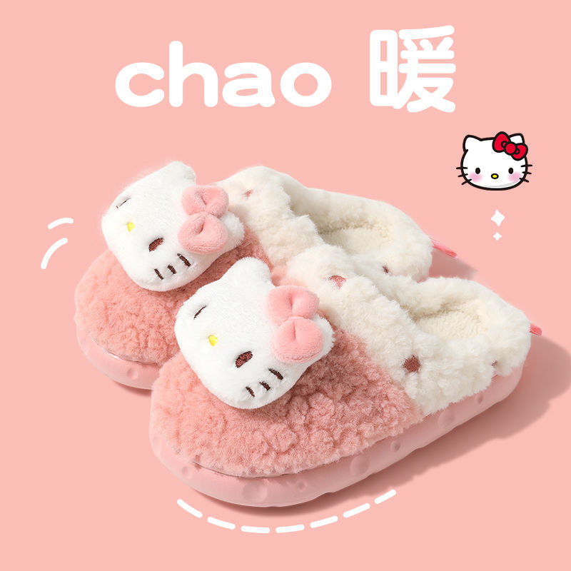 Sanrio Fuzzy Slippers Women Kawaii Slippers for Women House Slippers Cute Slippers