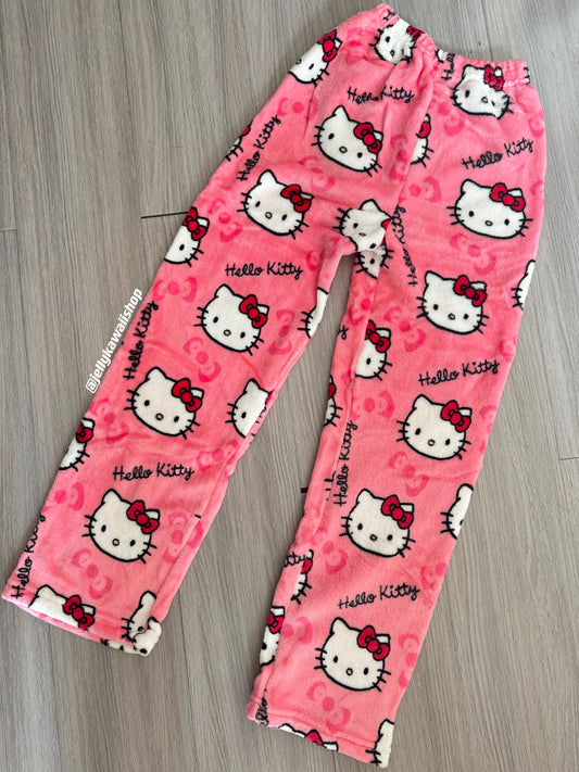 KT Pants Pajama Cute Soft Long Bottoms Women Pjs Pj Jammies Gift