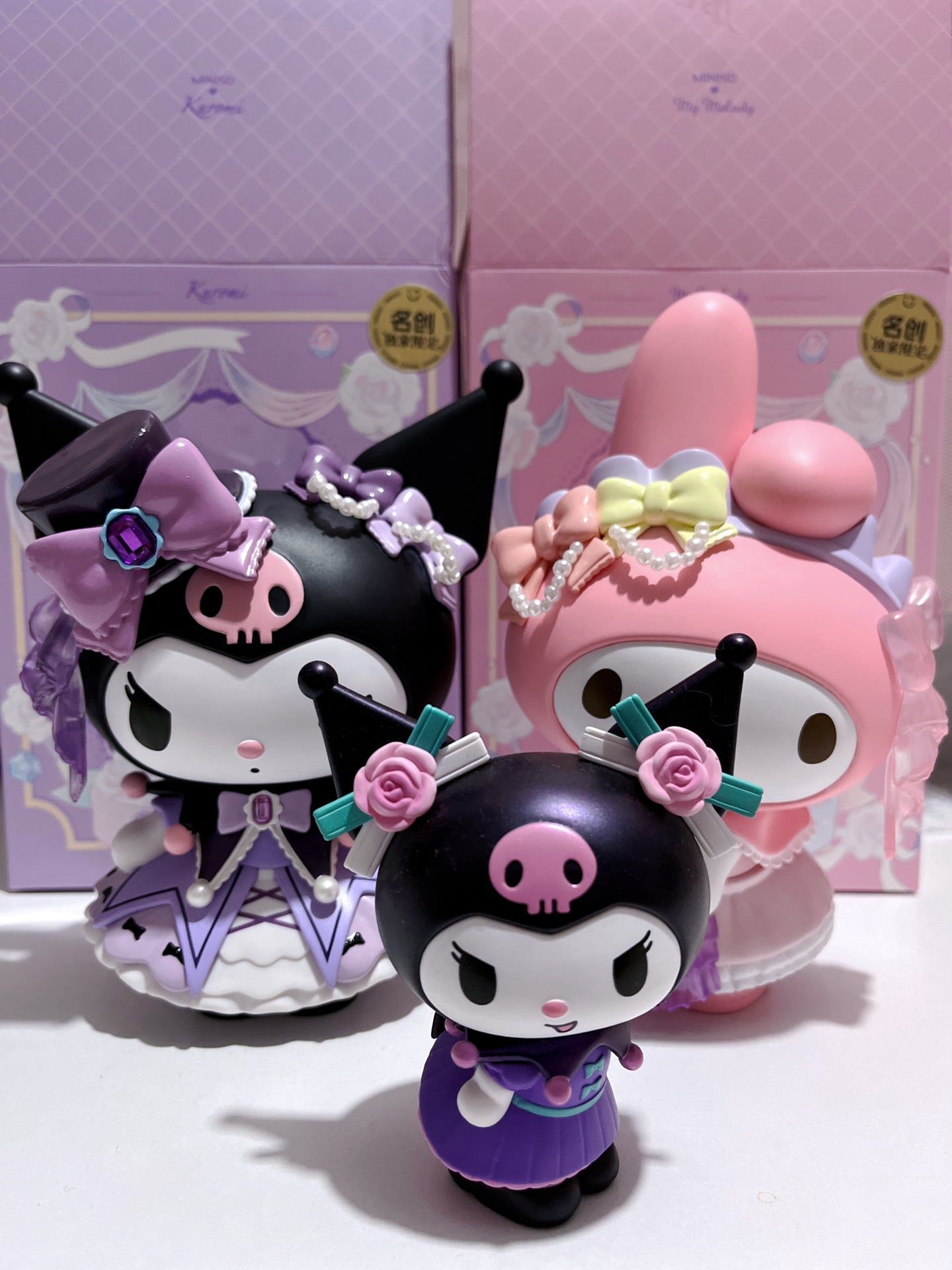 Sanrio x Miniso My Melody Kuromi Rose Party Large Figurines