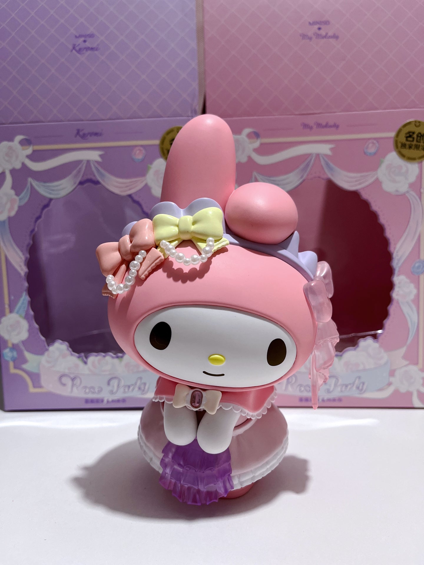 Sanrio x Miniso My Melody Kuromi Rose Party Large Figurines