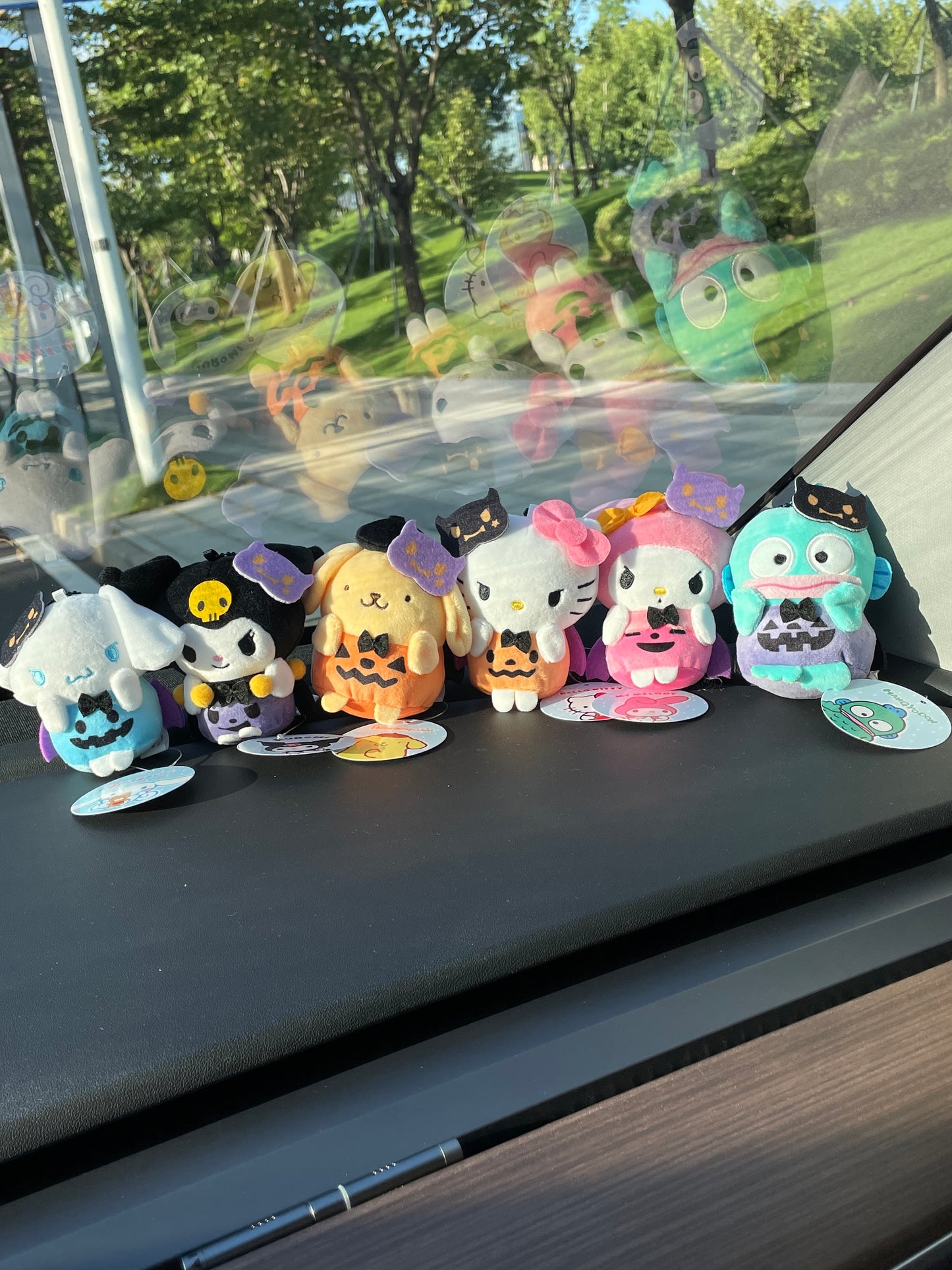 Sanrio Halloween Pumpkin Plushie Keychain