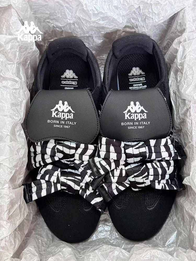 Kappa Bow Soft-Sole Lightweight Ballet Flats Sneakers Shoes Casual