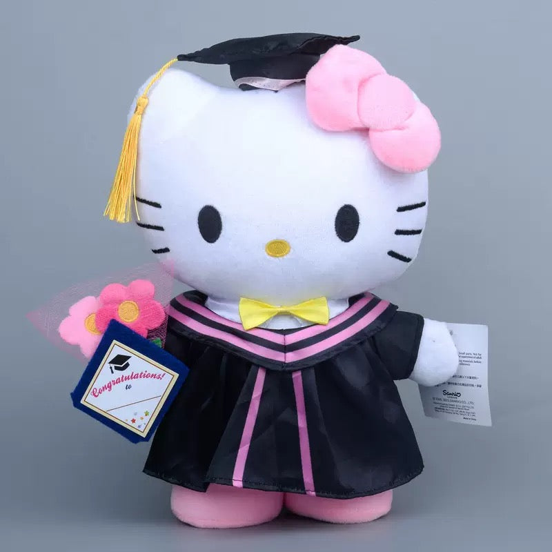 Sanrio Gift Cute Graduation Plush Boys Girls Class of 2024 Plushies Toy Congrats Party Plush Favors (14inch &10inch)