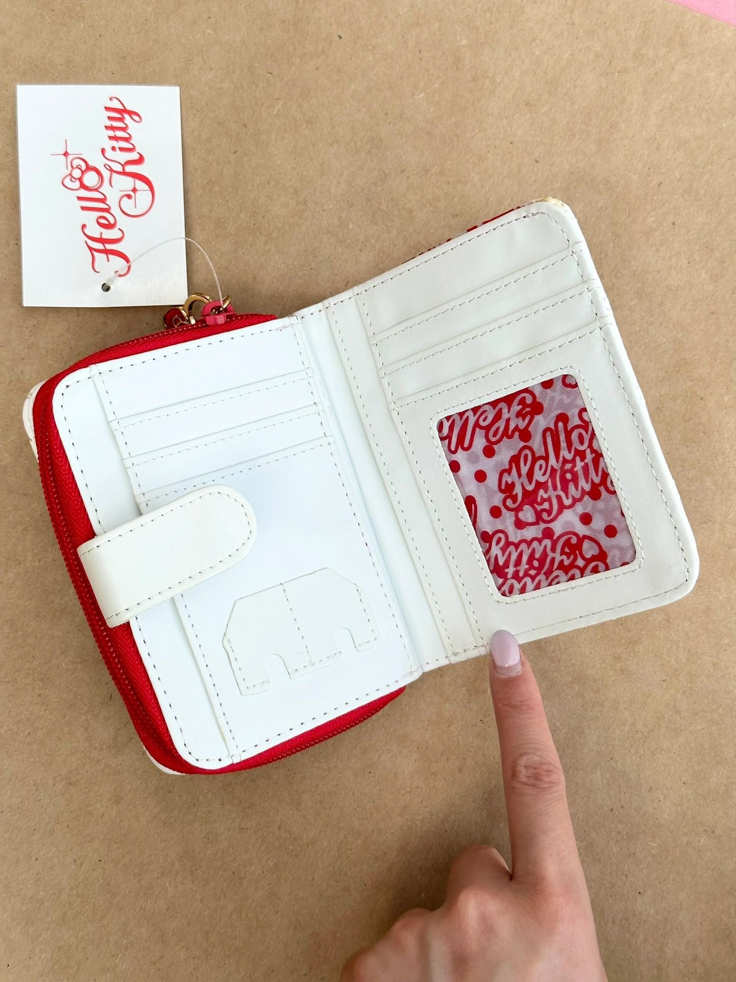 Hellokitty Wallet for Women and Girl, Short PU Leather Zipper Cute Coin Purse
