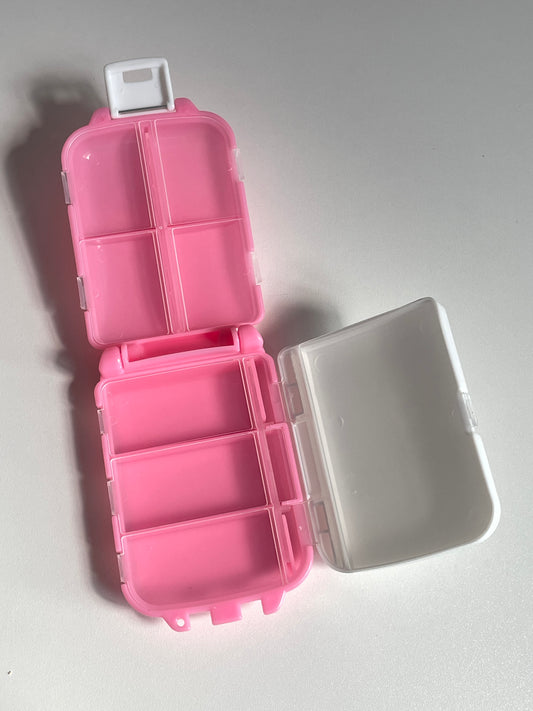 KT Pill Organizer-Pill Boxes for Travel Pill case Vitamins Fish Oil Supplements, Medication Organizer Dispenser for Fish Oils, Vitamin Holder Supplement