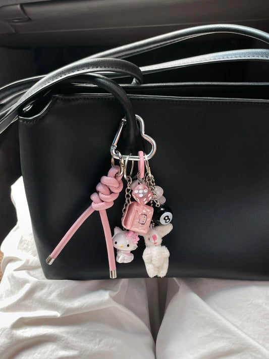 Charmmy Kitty Handmade Bag Charm Handbag Chains Decoration for Women Pendant Accessories for Purse Designer Shoulder Bag