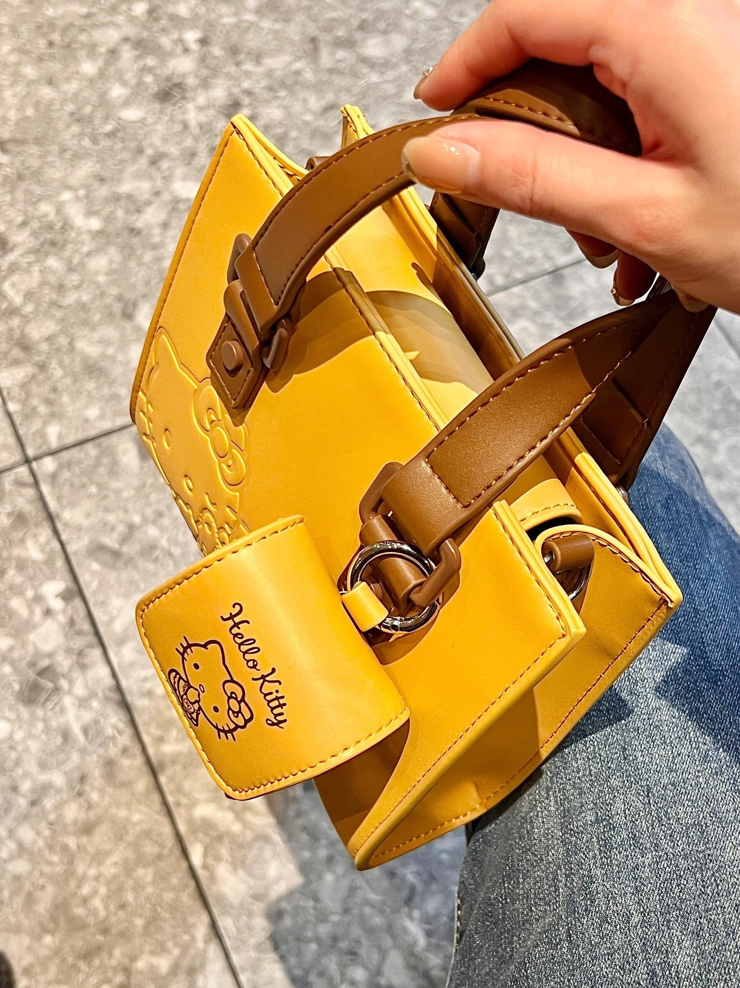 Sanrio Crossbody Messenger Bag Classic Cambridge Bag Work Cross-body Bag Satchel Purse Handbag(gift box packaging)