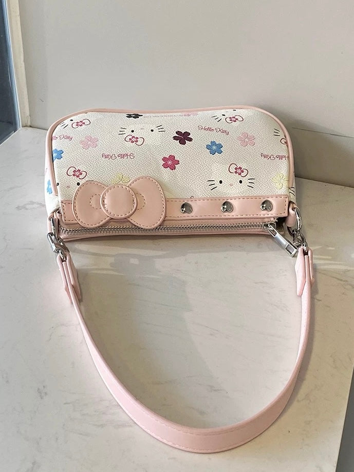Hellokitty Hobo Bag for Women Shoulder Crossbody Bags Y2K Small Clutch Totes Handbag Evening Armpit Top Handle Purse(gift box packaging)
