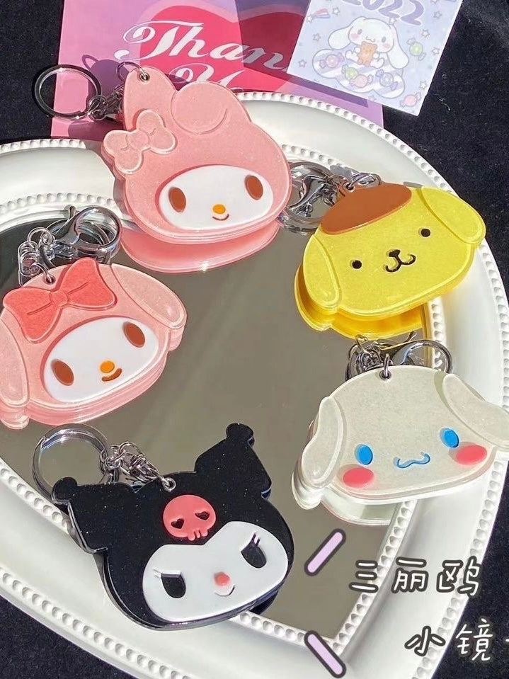 Sanrio Slider Mirror Keychain