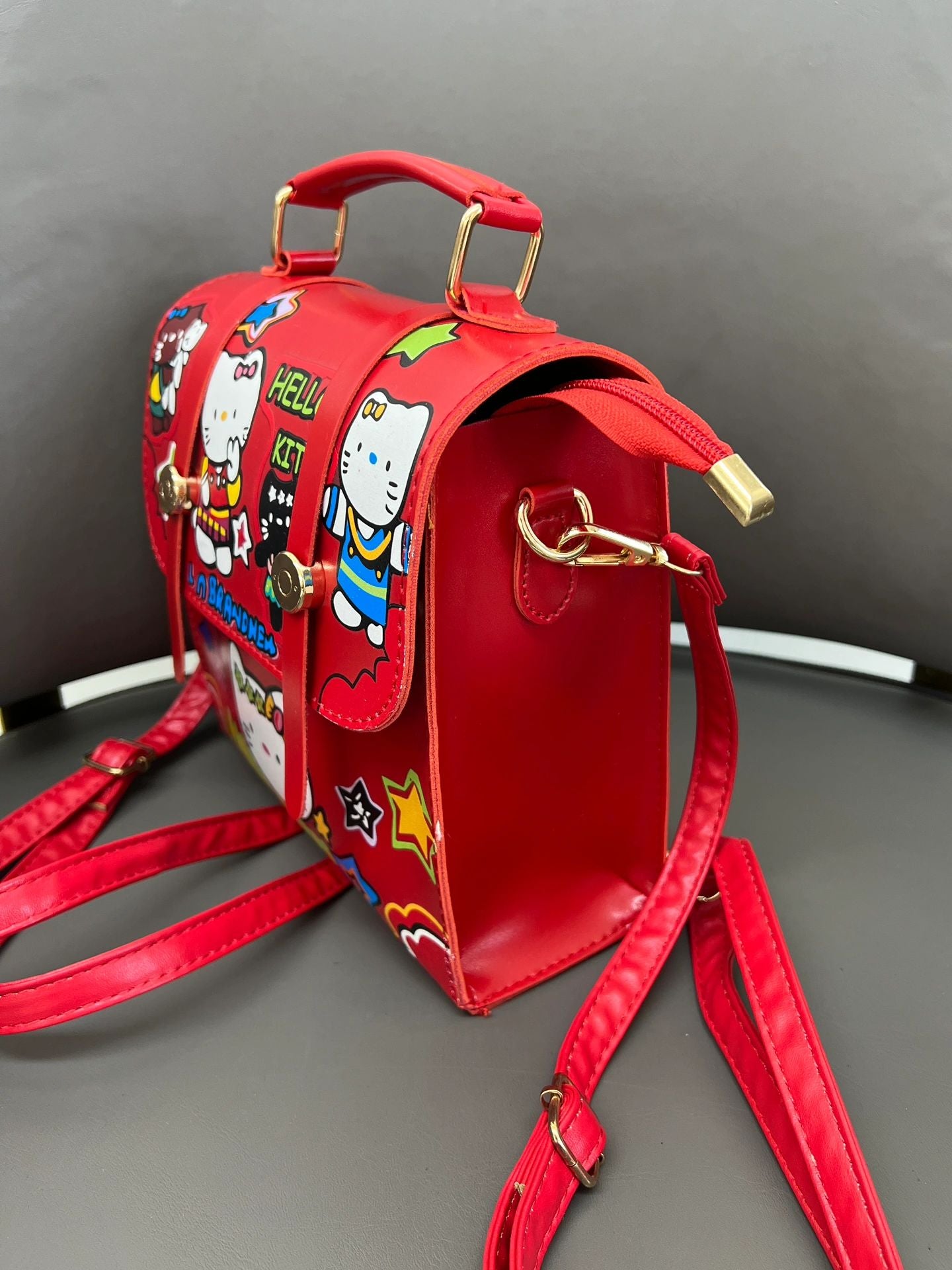Hellokitty Mini Cute PU Backpack Shoulder Bag Backpack Handbag for Kids Girls Cosplay