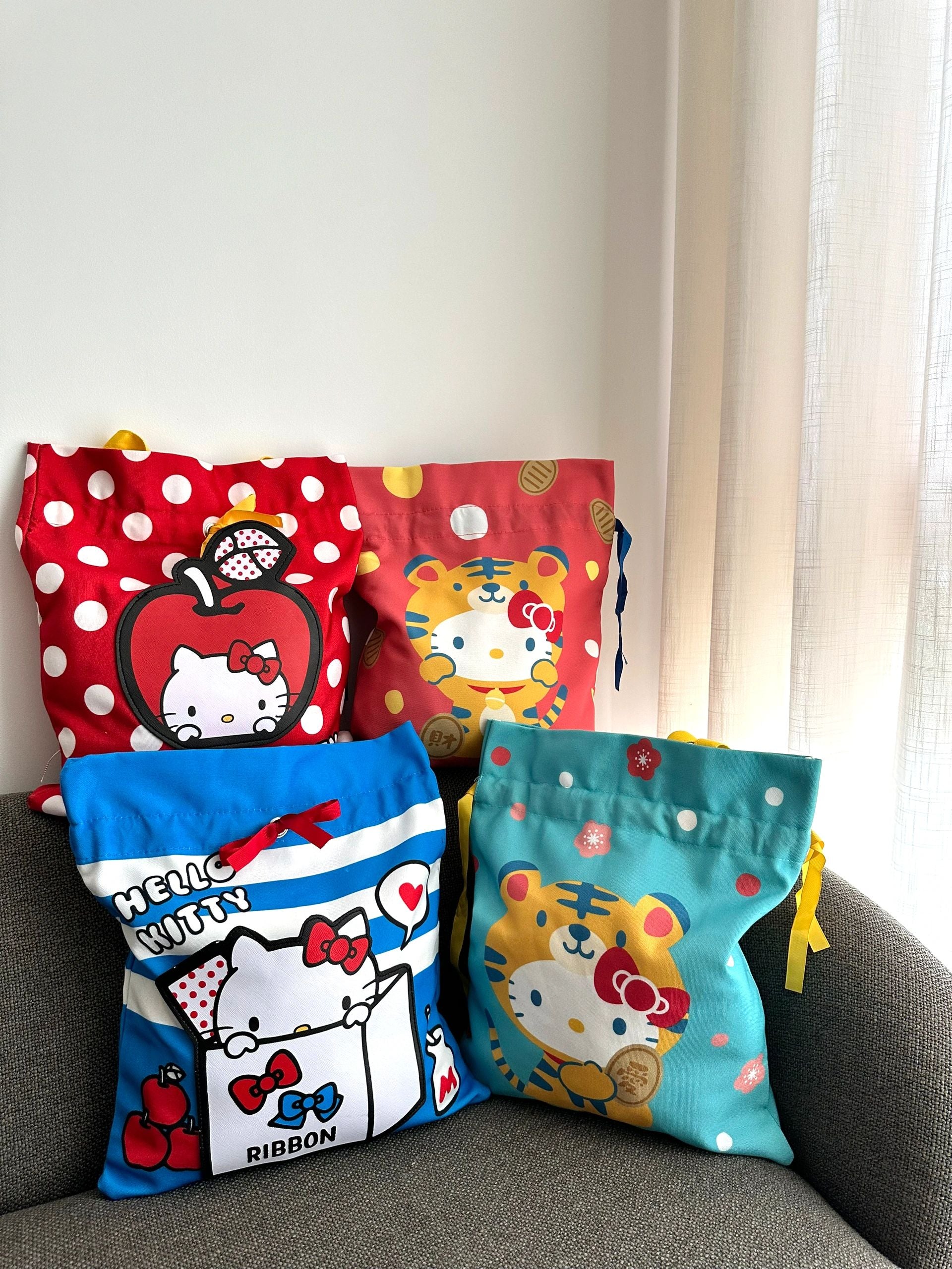 Hello Kitty Drawstring Bag Tote Bag Shopping Bag Gym Bag Hello Kitty L