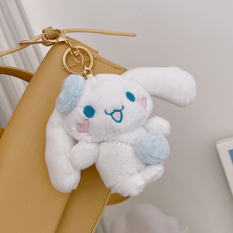 Cinnamoroll Plush Couple Magnetic Suction Keychain Pendant Doll Keyring Accessories | 2 Count (Pack of 1)